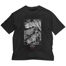 原作版 ゲッターロボ ミサイルマシンガンVer. ビッグシルエットTシャツ ［ゲッターロボ］ L・BLACK